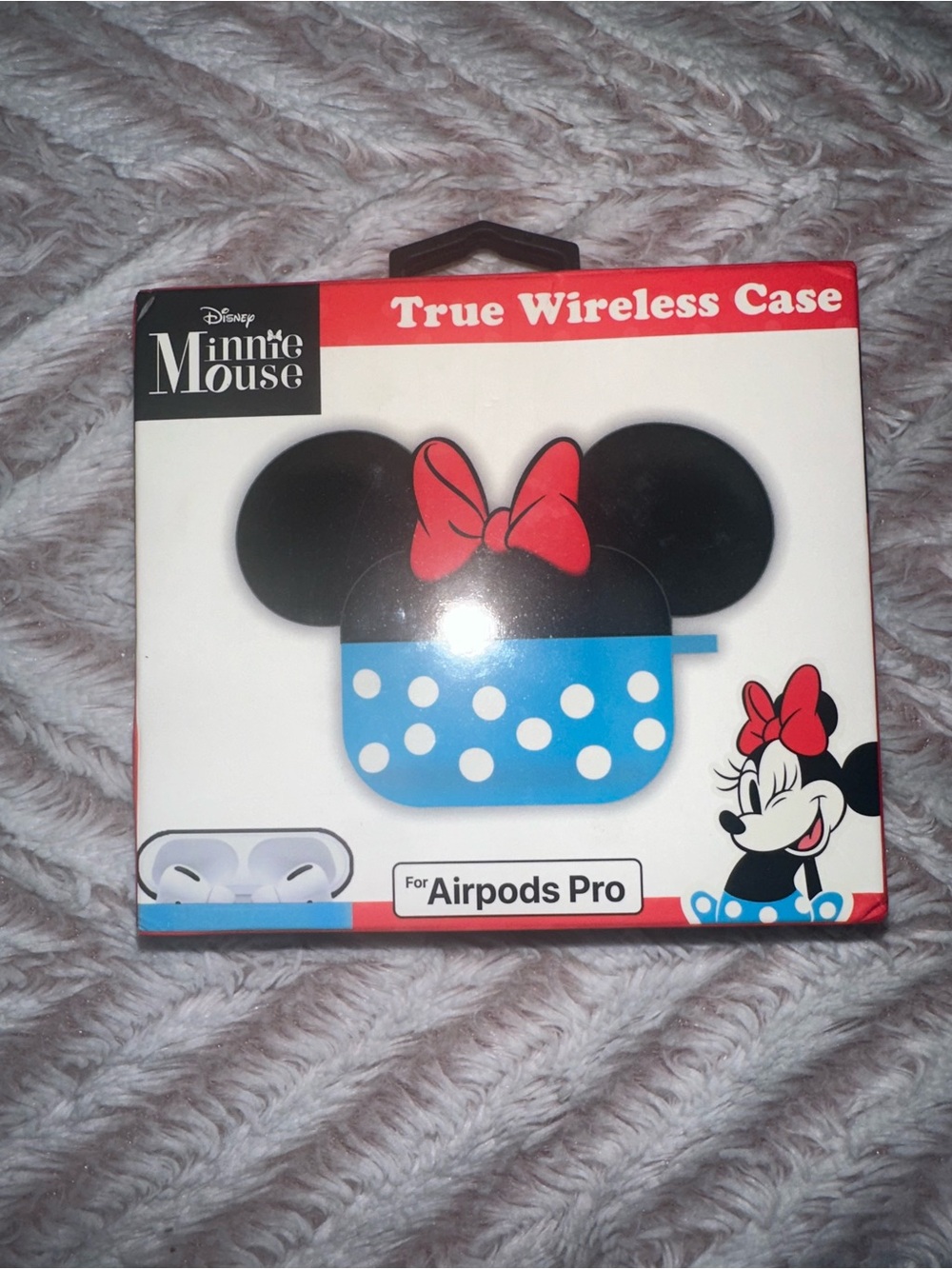 Disney Minnie Mouse Polka Dot AirPods Pro Case with Red Bow